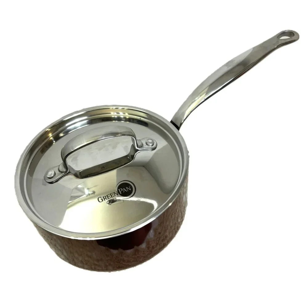 GREEN PAN Elite Healthy Ceramic Non Stick Medium Saucepan NWOT